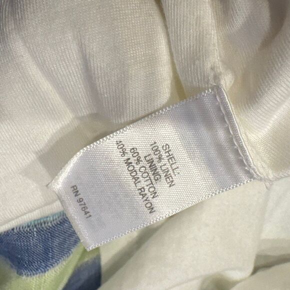J jill love linen blue lotus multi stripe dress - Picture 6 of 7